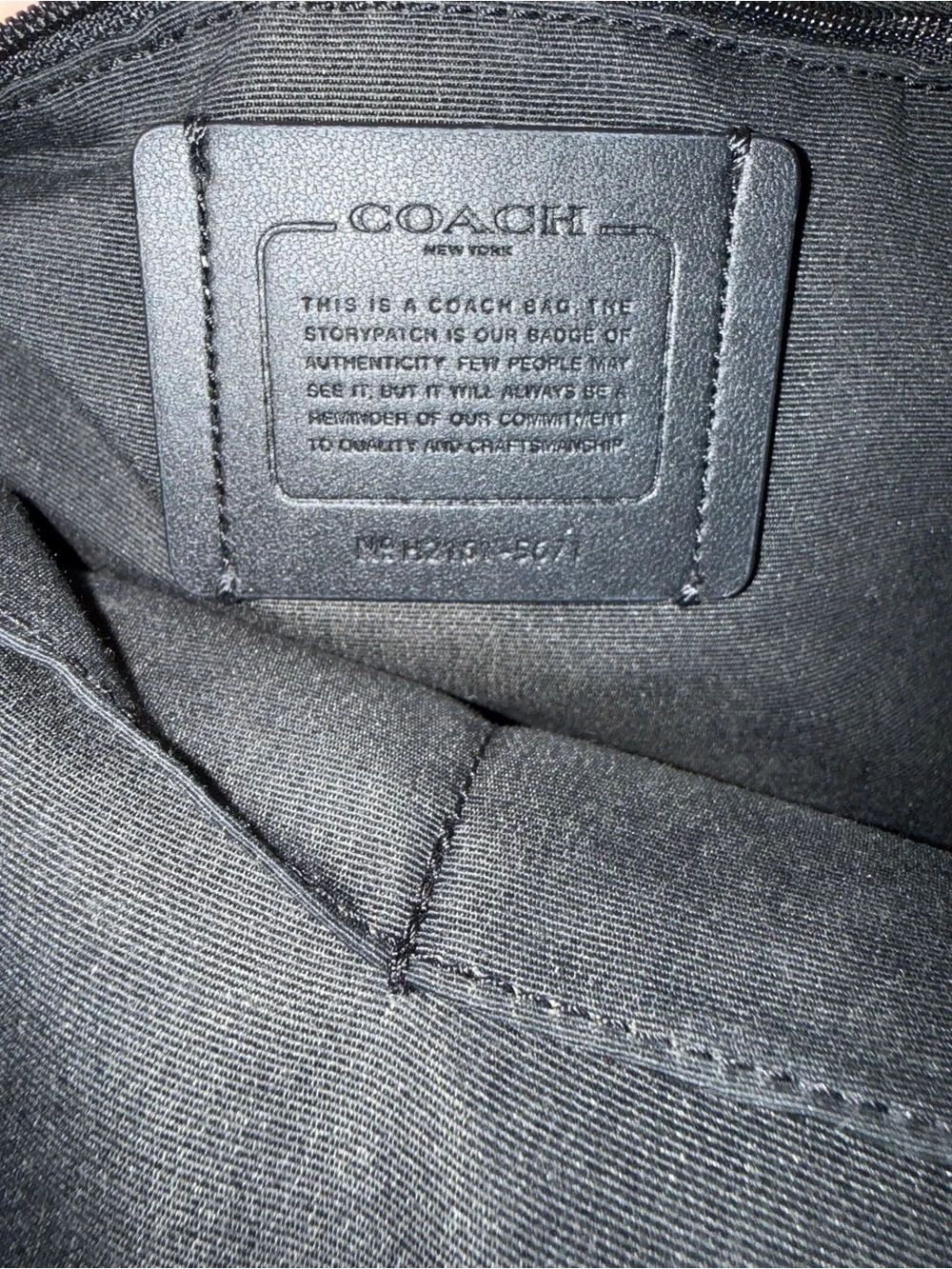 Coach backpack signature
